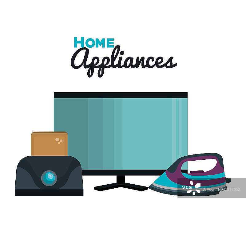 家用电器图标集图片素材