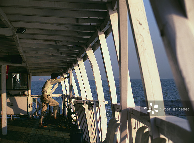 印度的Alibag岛渡轮图片素材