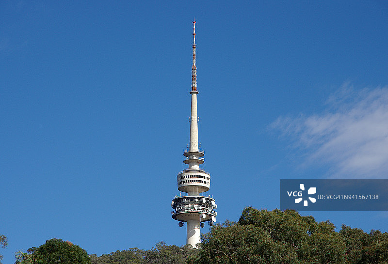 澳大利亚首都领地Acton黑山 drive 的黑山塔（也称为Telstra塔）图片素材