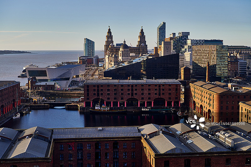 英国利物浦阿尔伯特码头图片素材