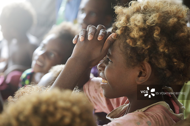 太平洋岛屿儿童在学校图片素材