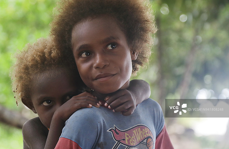 太平洋岛屿儿童图片素材