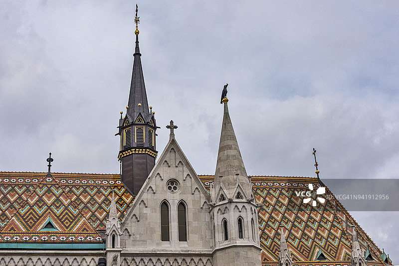 匈牙利布达佩斯圣马蒂亚斯教堂图片素材