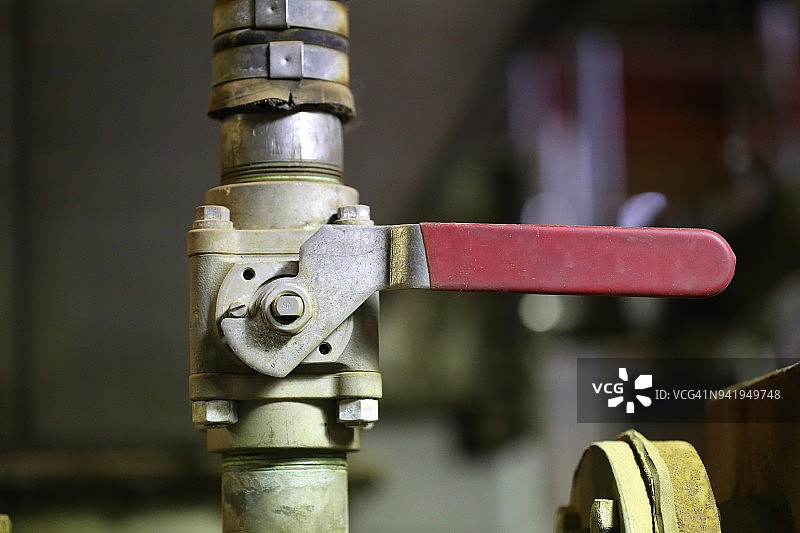 机械阀上的执行器手柄图片素材
