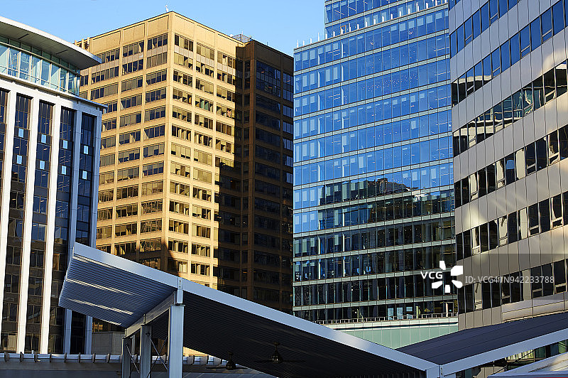 阿灵顿罗斯林摩天大楼的建筑细节图片素材