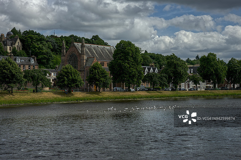 内斯河风光图片素材