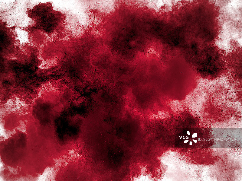红色和黑色粉末爆炸的纹理背景图片素材