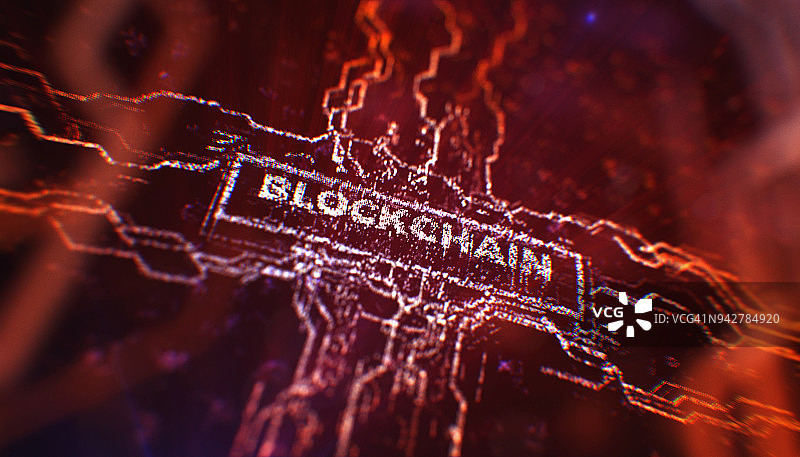 区块链概念图片素材