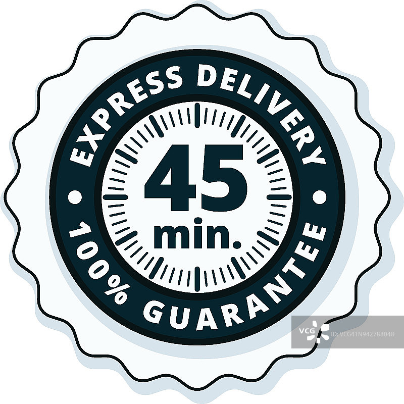 45分钟特快专递插图图片素材