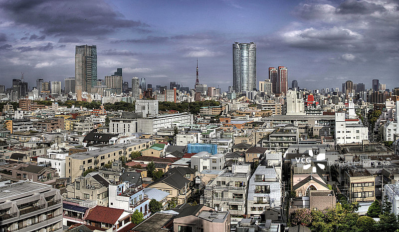 东京市中心的摩天大楼图片素材