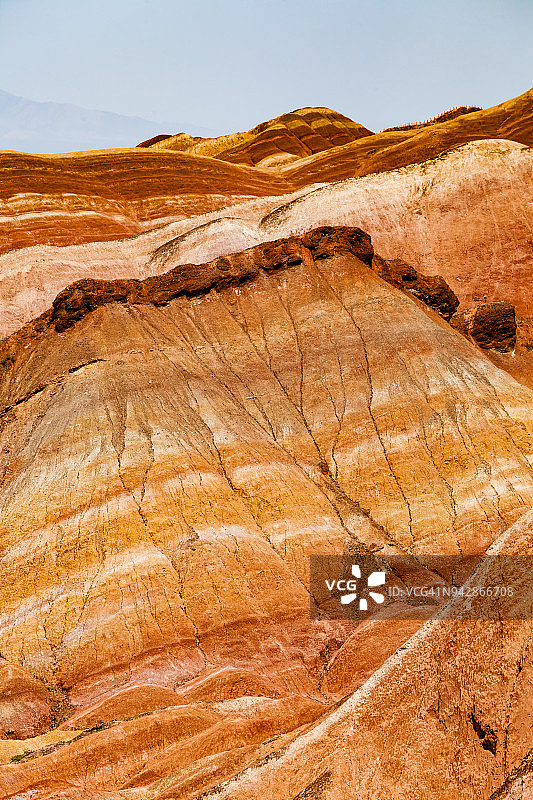 中国甘肃张掖丹霞地貌图片素材