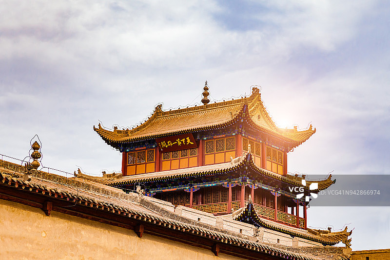 中国甘肃嘉峪关关城图片素材