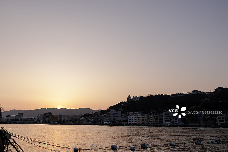 尾道暮色美景图片素材