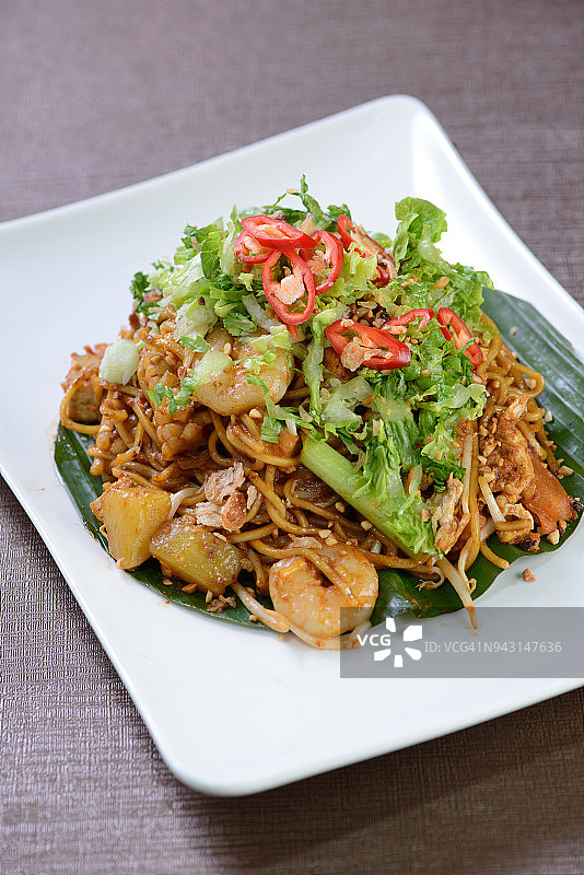 马来炒面图片素材