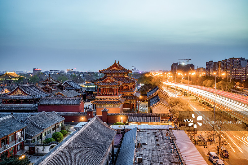 北京雍和宫喇嘛寺图片素材