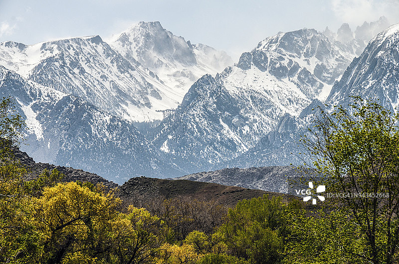 东内华达山脉春景图片素材