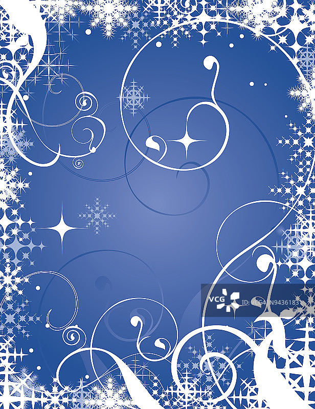 雪花和漩涡图案图片素材