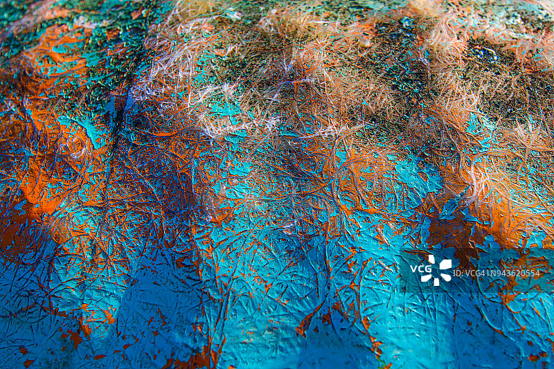 彩色玻璃纤维纹理背景图片素材