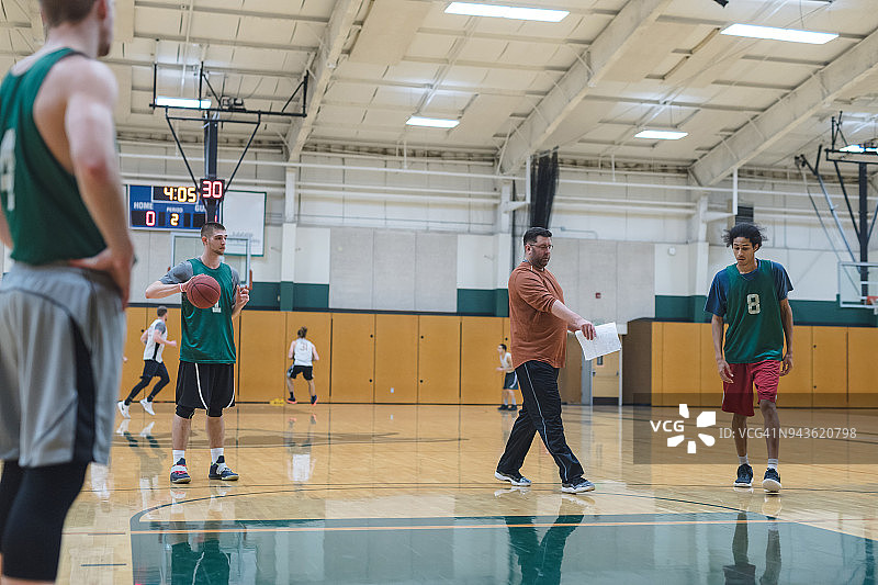 大学篮球训练图片素材