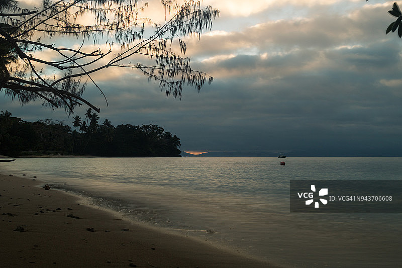 日落时的太平洋图片素材