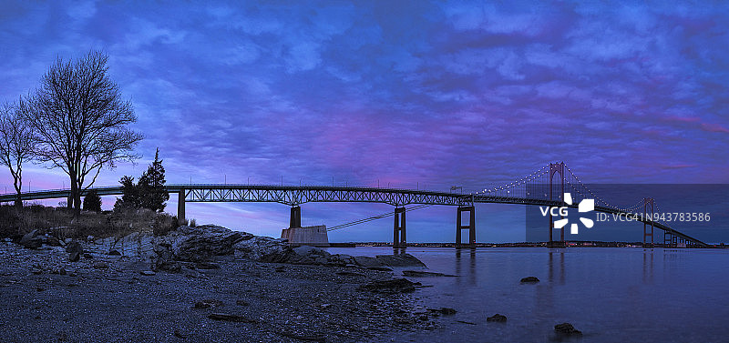 佩尔桥全景图片素材