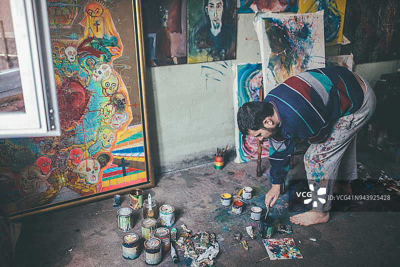 艺术家男人图片素材