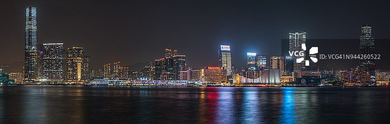 九龙夜景图片素材