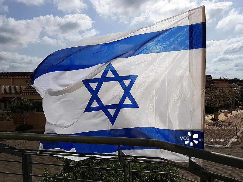 以色列国旗特写图片素材