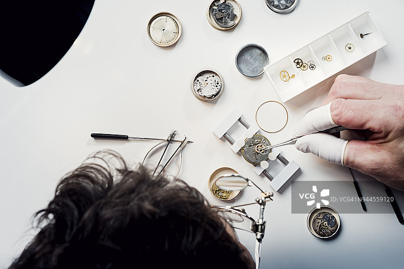 制表师工作场景鸟瞰图图片素材