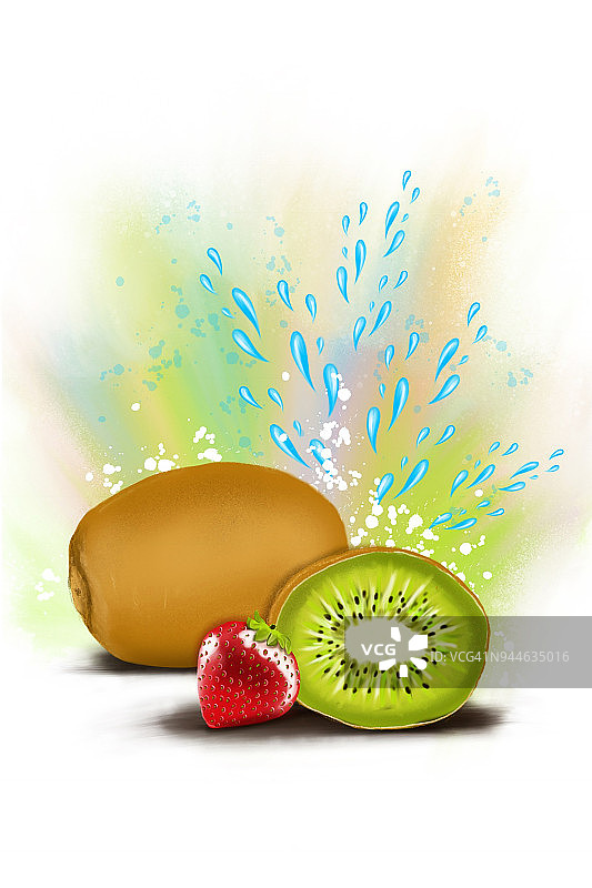 飞溅水果图片素材