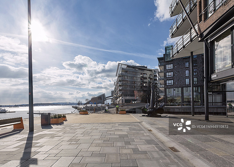 挪威奥斯陆港口和海滨图片素材