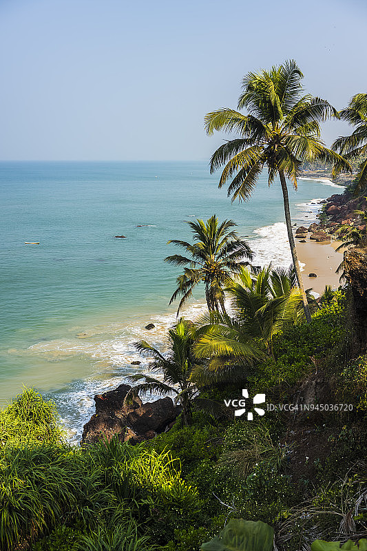 印度瓦尔卡拉海滩图片素材