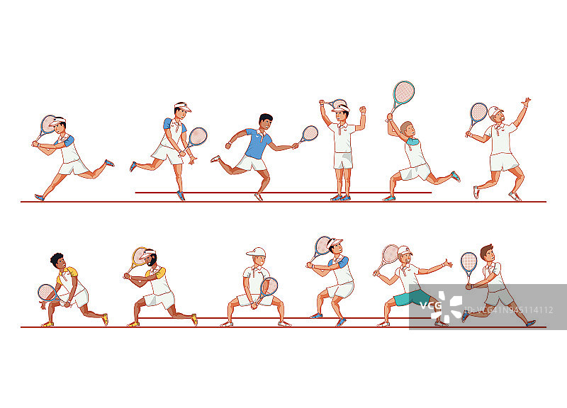 网球运动员角色图片素材