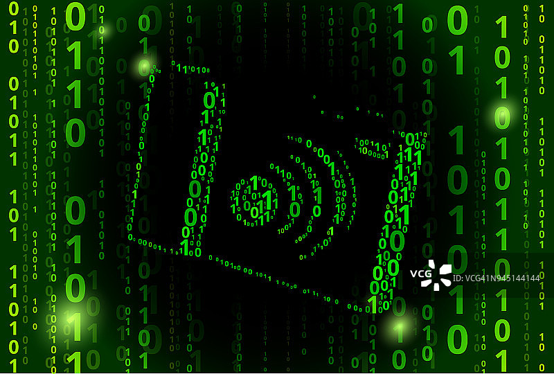 数码相机二进制代码矢量图案背景图片素材