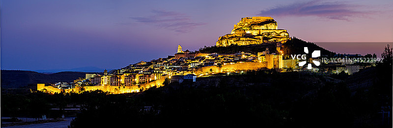 莫雷利亚夜景全景图图片素材