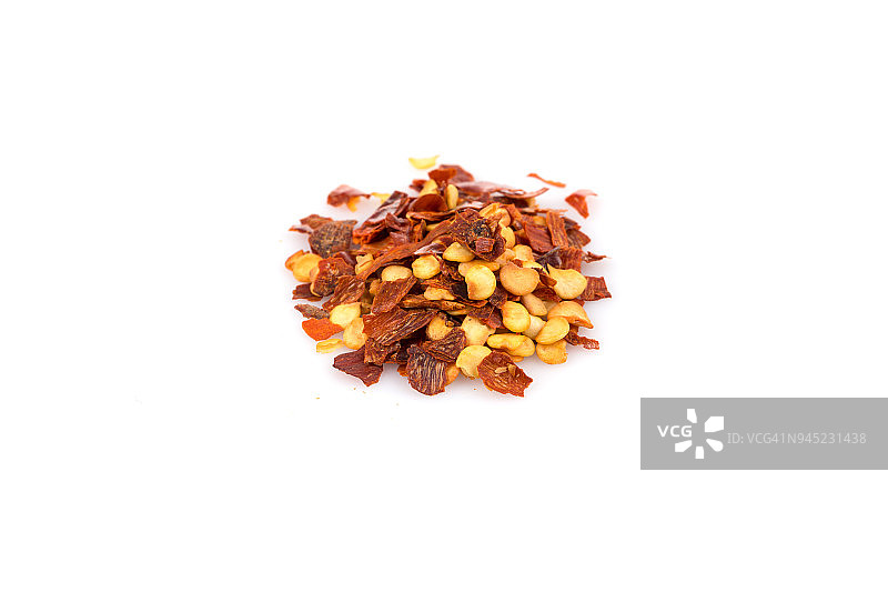 一堆压碎的红辣椒粉图片素材