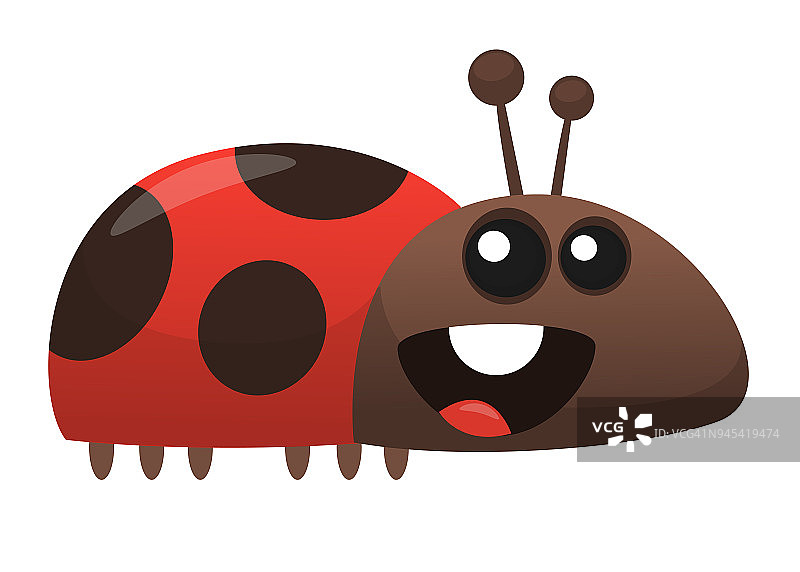 矢量趣味卡通瓢虫图片素材