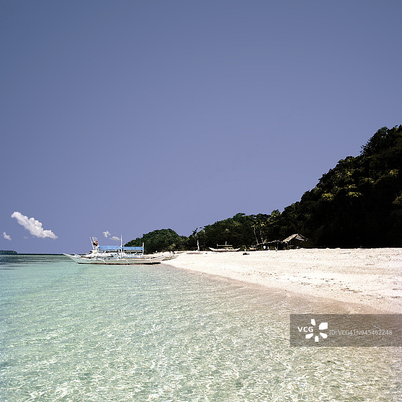 长滩岛普卡贝壳海滩图片素材