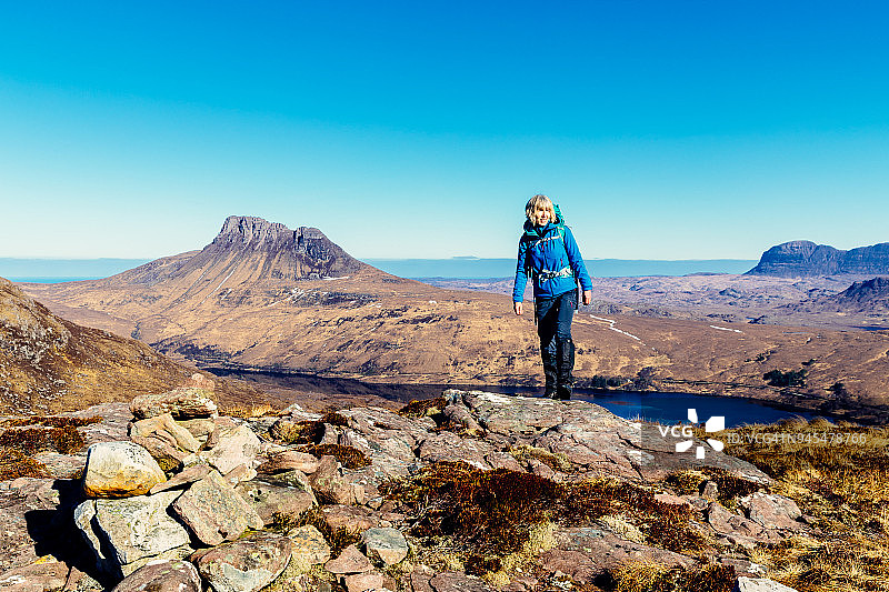 苏格兰斯塔克波莱迪和苏尔文的年长活跃人士图片素材