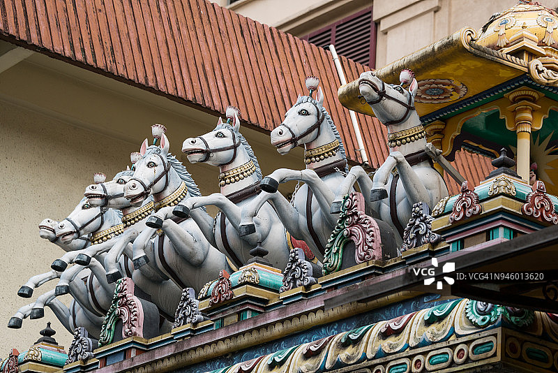 吉隆坡的斯里玛哈马里安曼庙图片素材