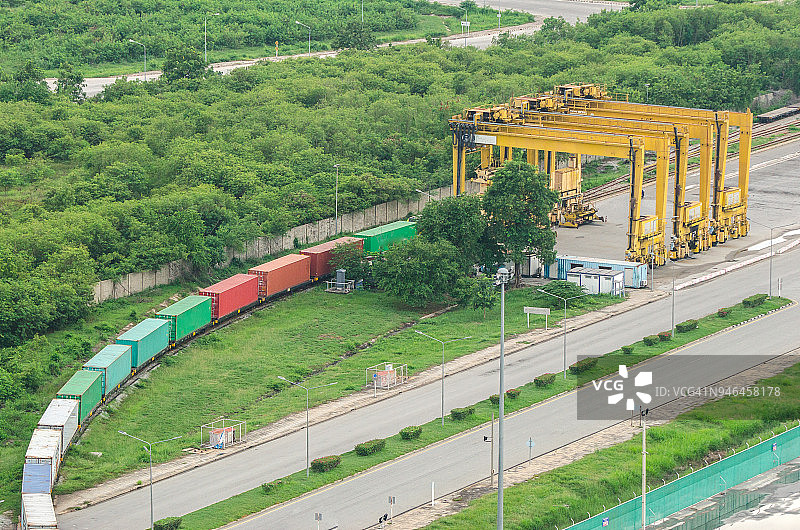 货运列车车厢图片素材