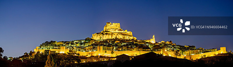 莫雷利亚夜景全景图图片素材