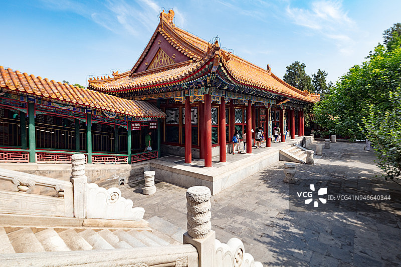 北京颐和园排云殿寺庙图片素材