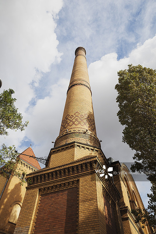 德国柏林文化酿酒厂烟囱旧址图片素材