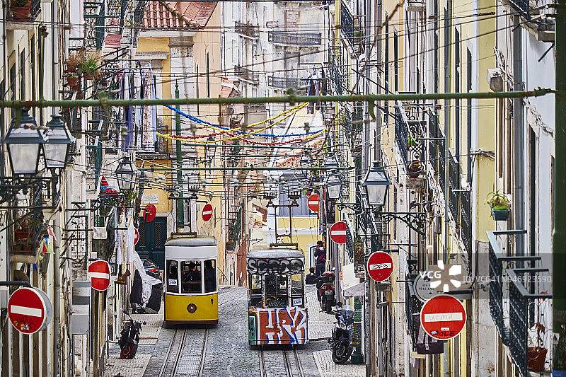 葡萄牙里斯本比卡升降机图片素材