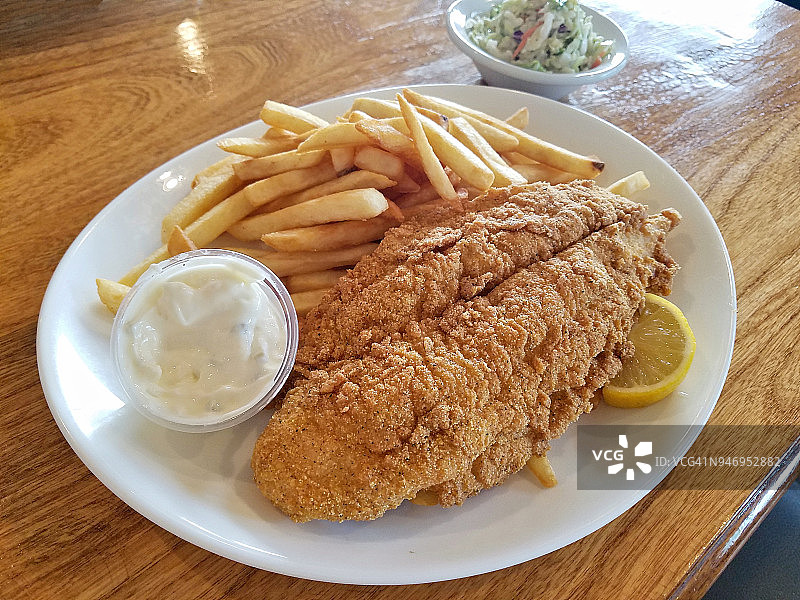 玉米粉脆皮炸鱼图片素材