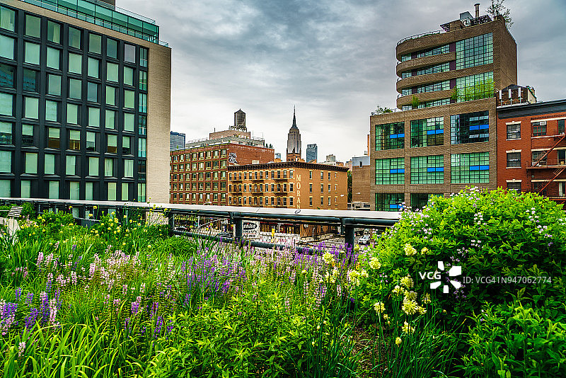 夏季纽约高线公园图片素材