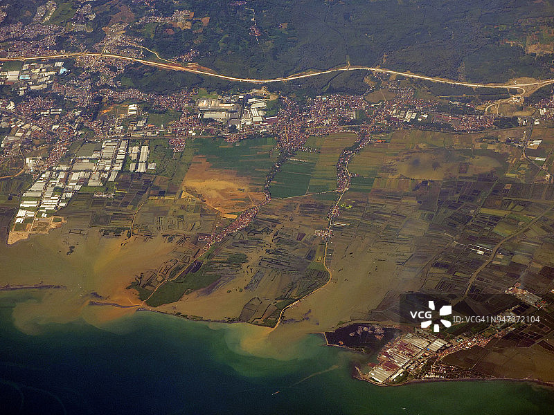 爪哇海岸线图片素材