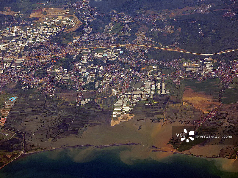 爪哇海岸线图片素材