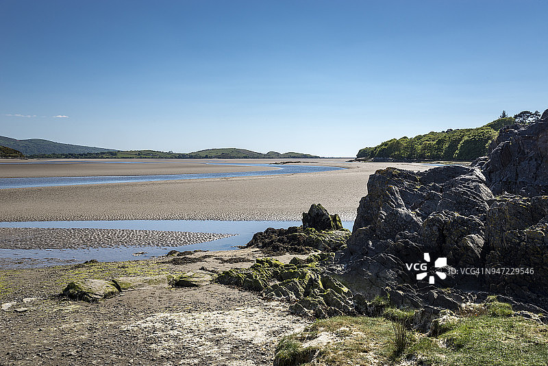 威尔士波特默多克，德怀里德河口图片素材